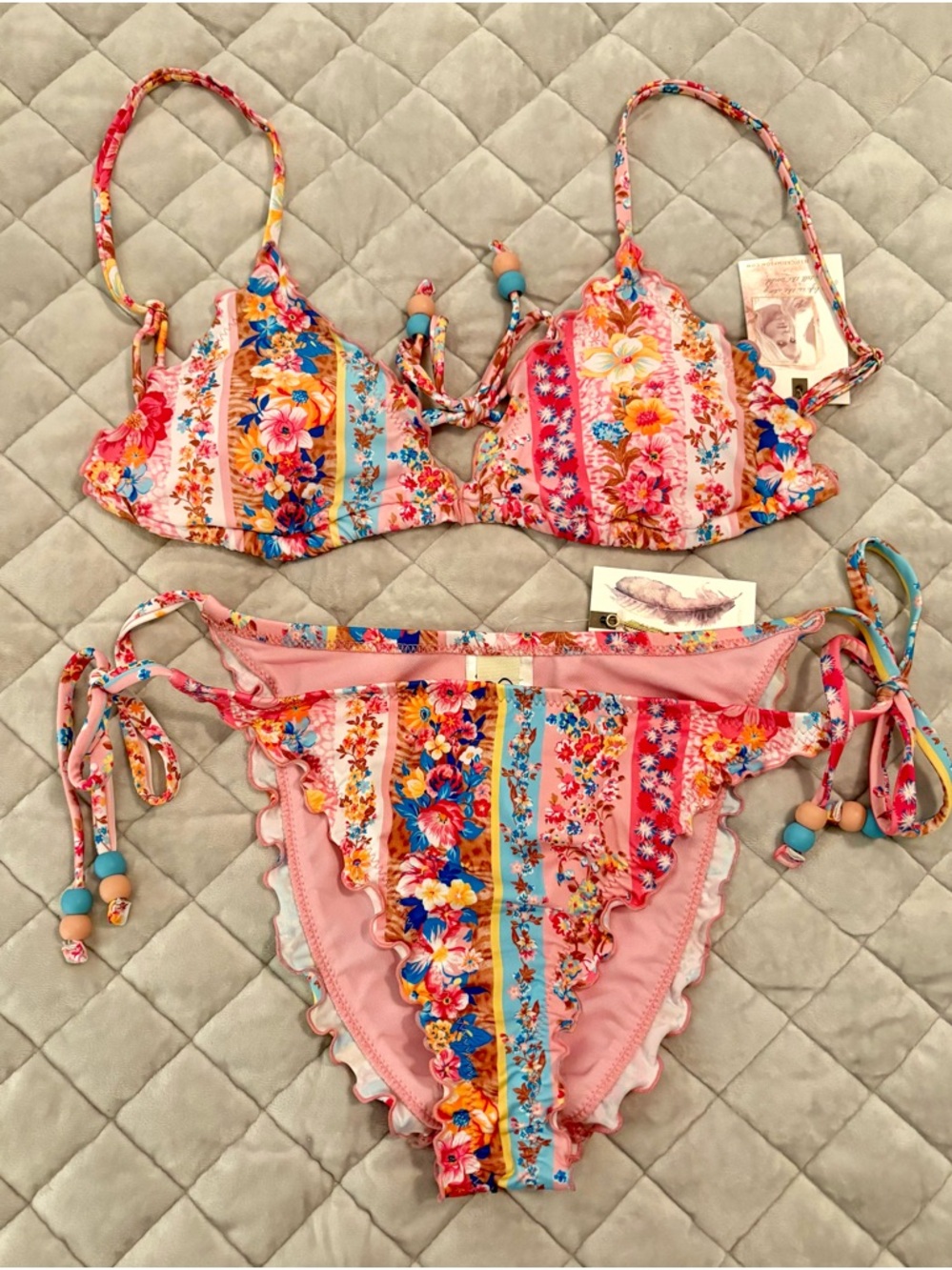 Jessica Simpson flower paradise bikini